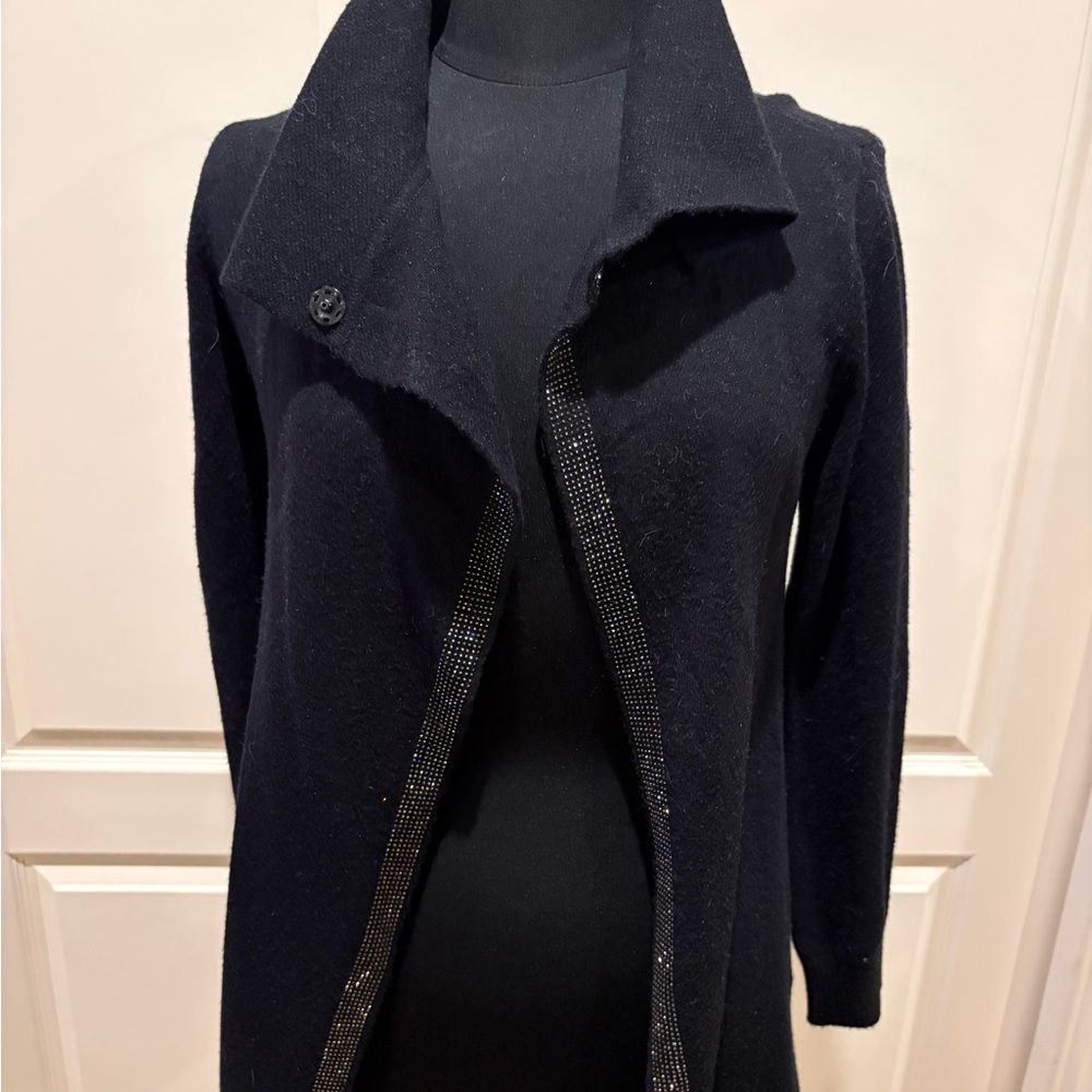 Elegant Black Women's Cardigan